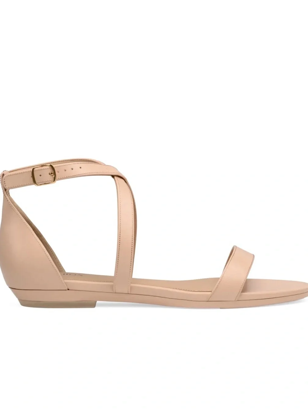 Pashion Footwear Convertible Heels Size 7.5 Sand Leather Sandals Flats